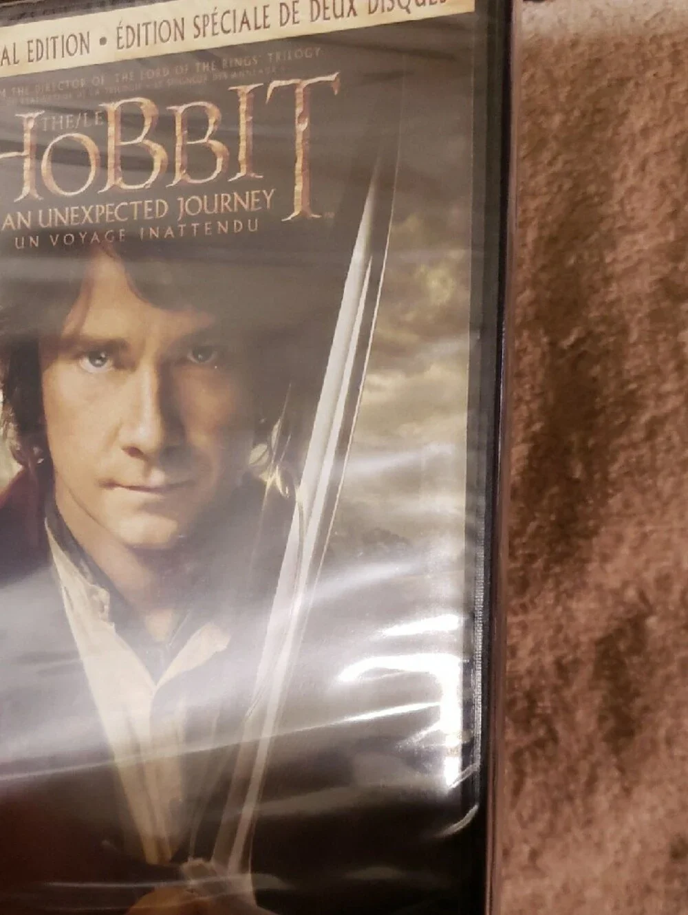 The Hobbit: An Unexpected Journey DVD - Bilbo Cover Art - Picture 4 of 4